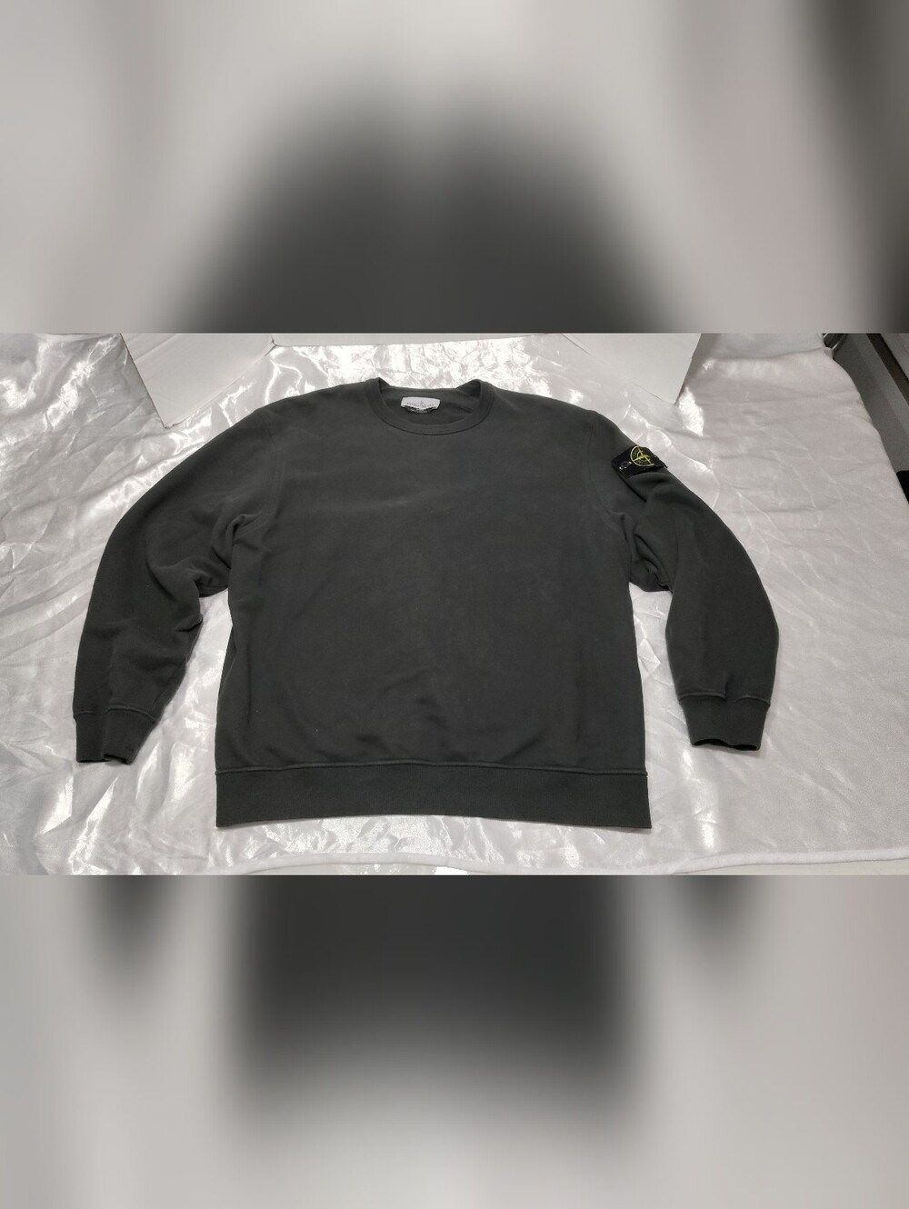 Stone Island Logo-patch Crew Neck, Men's - LARGE Sweatershirt